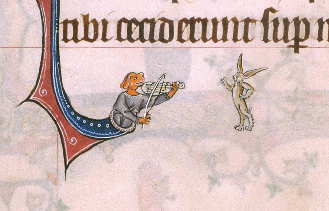 f86v-dog-with-violin-playing-for-a-rabbit
